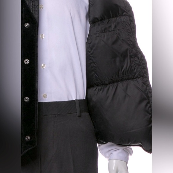 🔥 🆕 GIVENCHY Jacket Nylon Puffer Vest with Velvet, Black Size 46 / S MSRP $1950 - Picture 5 of 15
